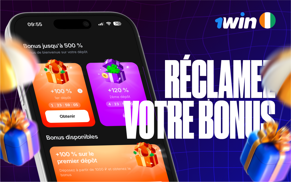 Bonus et Cashback 1win Côte d'Ivoire : Guide 2026